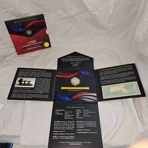 lot 46 image: 2020 $1 Reverse Proof Innovation Coin, Mass.