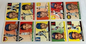 lot 28 image: 1955 Topps Baseball 10 Card Vintage Lot