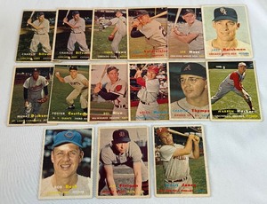 lot 35 image: 1957 Topps Baseball 16 Card Vintage Lot