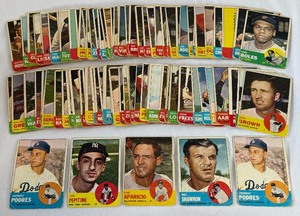 lot 42 image: 1963 Topps Baseball 90 Card Vintage Lot
