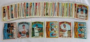 lot 70 image: 1972 Topps Baseball 80 Card Vintage Lot