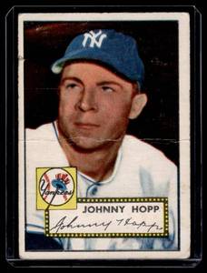 lot 17 image: 1952 Topps Johnny Hopp #214 Vintage Baseball Card