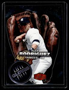 lot 79 image: Alex Rodriguez Die Cut Insert 2006 Flair Showcase Gloves #HG-26 Baseball Card