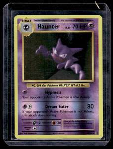 lot 92 image: Haunter Holo Pokemon Card