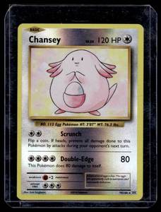 lot 97 image: Chansey Holo Pokemon Card