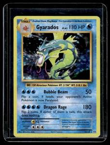 lot 98 image: Gyrados Holo Pokemon Card 34108