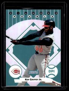 lot 107 image: Ken Griffey Jr 2000 Stadium Club Diamond Pearls #1  Baseball Card