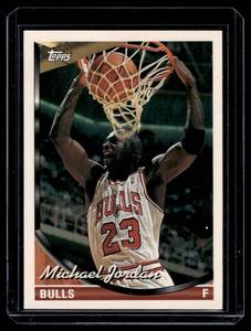 lot 109 image: Michael Jordan 1993 Topps #23 Basketball Card