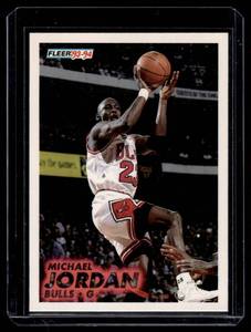 lot 111 image: Michael Jordan 1993-94 Fleer #28 Basketball Card