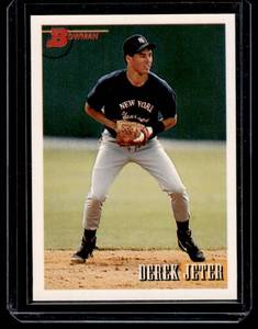 lot 114 image: Derek Jeter RC 1993 Bowman #511 Rookie Baseball Card