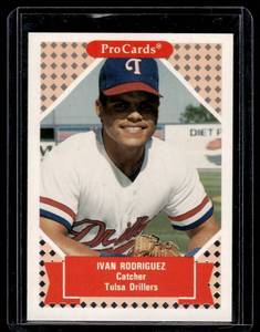 lot 115 image: Ivan Pudge Rodriguez XRC 1991 Pro Cards #153 Rookie Baseball Card