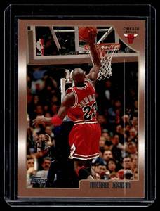 lot 120 image: Michael Jordan 1998 Topps Bronze #77 Basketball Card