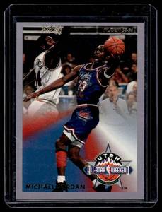 lot 123 image: Michael Jordan 1993-94 Fleer All-Star Weekend #5 Insert Basketball Card