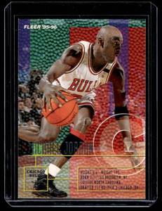 lot 124 image: Michael Jordan 1995-96 Fleer #22 Basketball Card