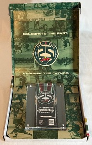 lot 16A image: Minnesota Wild 25th Year Commemorative Ticket In Elaborate Box - Hockey - Limited Edition Only 6,500 Made