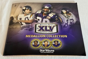 lot 55A image: Minnesota Vikings 45th Anniversary Medallion Collection 1961-2005 by Star Tribune