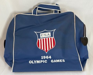 lot 19A image: 1964 Team USA Olumpic Games Blue Bag - Tokyo