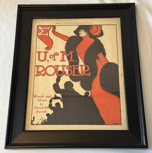 lot 11A image: 1909 Vintage University of Minnesota Rouser Newspaper from Sunday Tribune Framed
