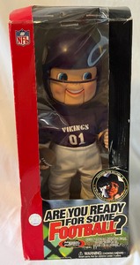 lot 78A image: Rockin Randall Giant Minnesota Vikings Football Singing Doll