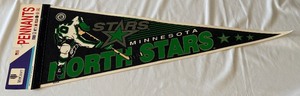 lot 87A image: Minnesota North Stars Vintage Hockey Pennant - #1