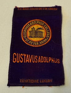 lot 102A image: Gustavus Adolphus College Vintage Small Stitched Piece