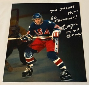 lot 105A image: Eric Strobel Signed 8x10 Hockey Photo