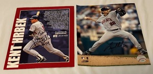 lot 109A image: Kent Hrbek and Brad Radke Signed Minnesota Twins Photos