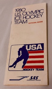 lot 6A image: 1980 US Olympic Hockey Team Official Guide Book
