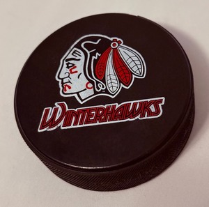 lot 122A image: Winterhawks Hockey Puck