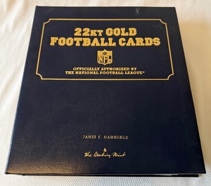 lot 44A image: 22kt Gold Football Card Set by The Danbury Mint