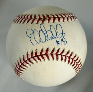 lot 36A image: Eddie Guardado Signed Rawlings OMLB Selig Baseball