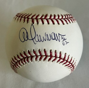 lot 34A image: Al Newman Signed Baseball Rawlings OMLB Selig Ball