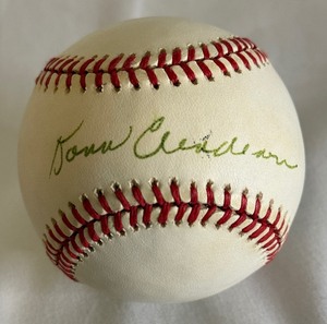 lot 32A image: Donn Clendenon Signed Baseball Rawlings ONLB White Ball