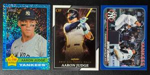 lot 36B image: 3-Card Aaron Judge Parallel New York Yankees MLB Baseball Card Lot