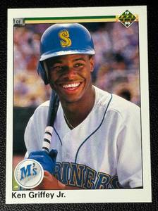 lot 46B image: 1990 Upper Deck Ken Griffey Jr. MLB Baseball Card No. 156