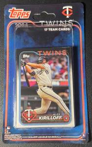 lot 110B image: 2024 Topps Minnesota Twins Baseball Card Team Set