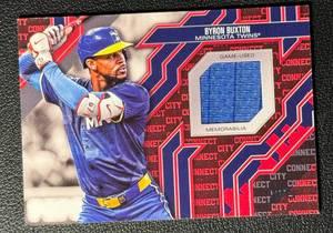 lot 106B image: Byron Buxton 2025 Topps City Connect Game-Used Relic Minnesota Twins Baseball Card No. CC-BB