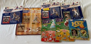 lot 138 image: Baseball Lot of Starting Lineups (Rose and Schmidt) Plus Action Marbles,  and Murphy MVP Pin Set