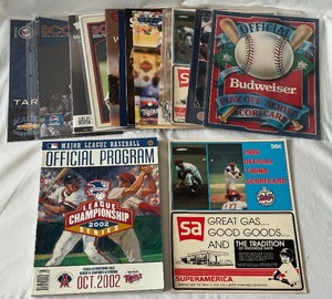 lot 113B image: (16) Minnesota Twins Gameday Programs and Scorecards