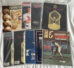 lot 25 image: (10) Minnesota Twins Baseball Yearbooks 1974-2012