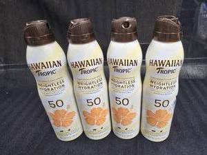 lot 74 image: (4) Hawaiian Tropic SPF 50 Sunscreen Protector