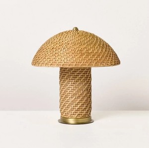 lot 69 image: Rattan Accent Table Lamp (includes Led Light Bulb) - Hearth & Hand