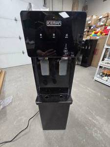 lot 124 image: Iceman Bottom Loading Water Dispenser and Ice Maker, Hot and Cold Water and Ice Maker
