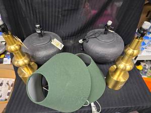 lot 173 image: 4 Lamps Some Broken Parts