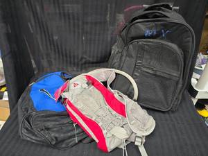 lot 183 image: 2 Back packs and One Water pack
