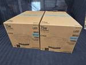lot 172 image: 2 boxes of 6 75W LED Light Bulbs BR40 Daylight