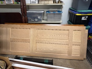 lot 3 image: Raised Panel Solid Oak Door