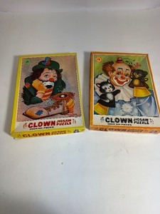 lot 52 image: Vintage Clown Puzzles