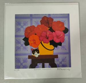 lot 11 image: Ginger Hibiscus by Rosalie Prussing Signed & Numbered