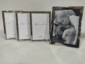 lot 147 image: Four New Silver Tone Picture Frames